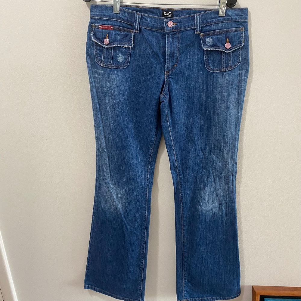 Dolce & Gabbana Bootcut Jeans, Size 32